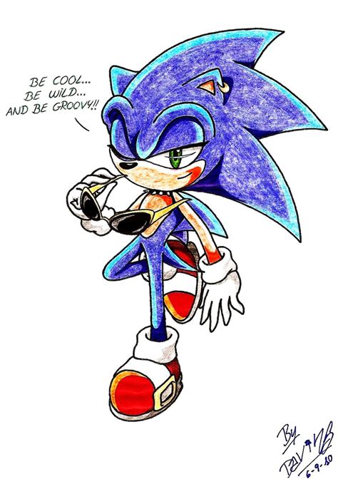 Sonic The Cool Hedgehog By Midnachangeling On Deviantart