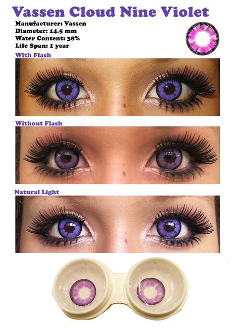 Color Contacts For Dark Eyes Vassen Cloud Nine Violet Sponsored