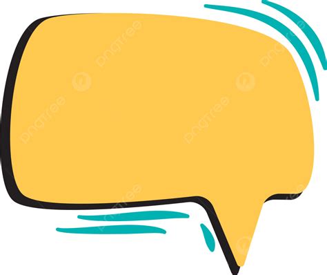 Yellow Speech Bubble Dialog Box Comic Style Vector Dialog Speech