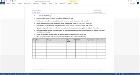 Functional Requirements Specification Template Ms Word Templates