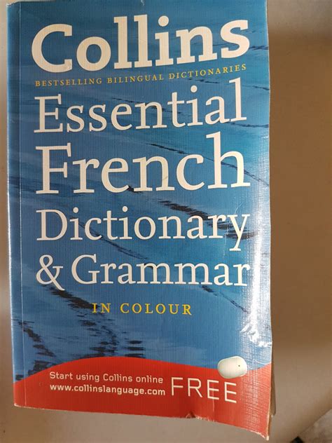 Collins French Dictionary And Grammar Books And Stationery Magazines