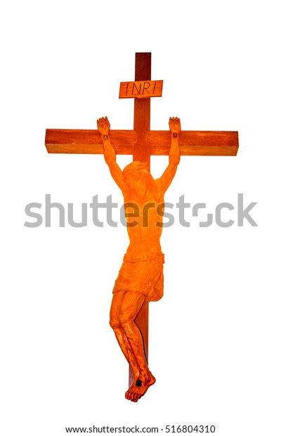 Inscription On Cross Crucifixion Jesus Christ Stock Photo 516804310