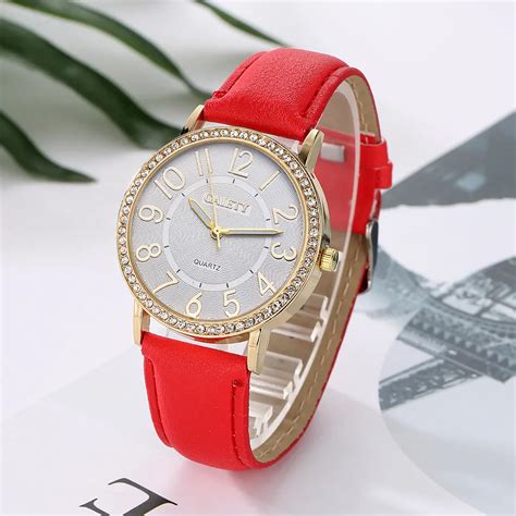 Exquisite Small Women Dress Watches Retro Leather Female Clock Top