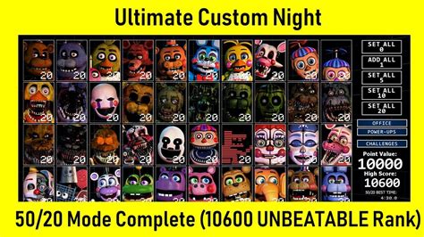 Fnaf Ucn How To Beat 50 20 - Roblox Ucn Rp The Rejected Roster - Legit Free Robux Hack
