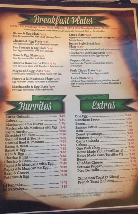 Check spelling or type a new query. Don Jose Mexican Restaurant menu in Victoria, Texas, USA