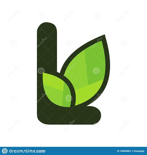 Charming Initial L Leaf Logo Stock Vector Illustration Of Grass