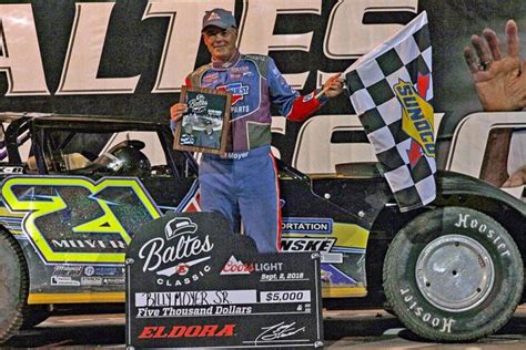 National Dirt Late Model Hall Of Famer Billy Moyer Wins Baltes Classic