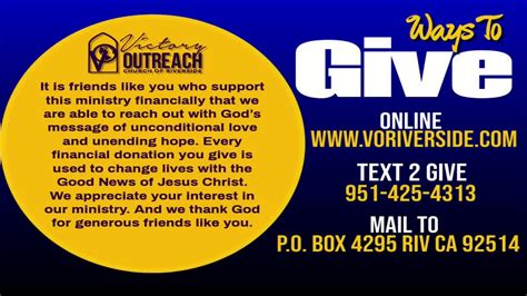 Victory Outreach Riverside Youtube
