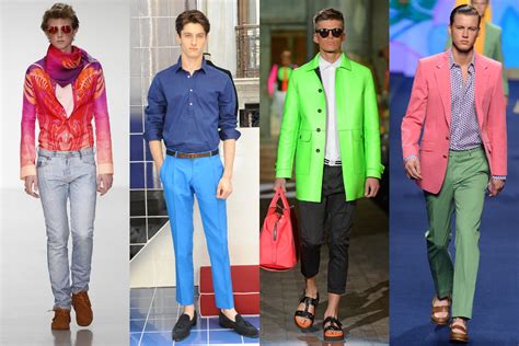 pictures top 10 men s fashion week spring summer 2015 trends mens bold color combos trend ss