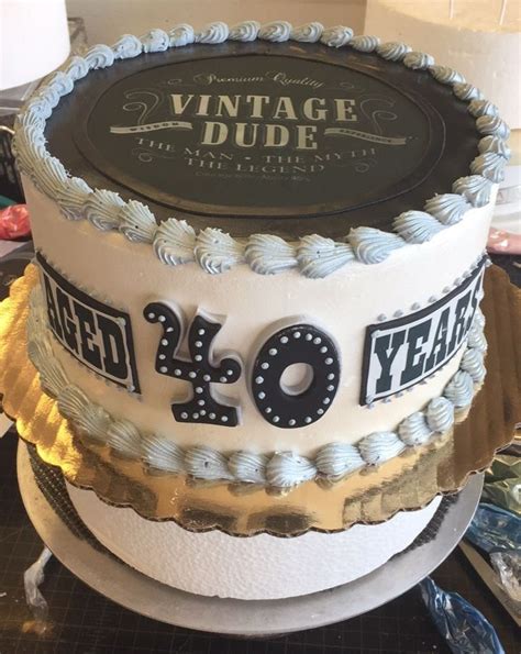 40th Birthday Cake For Him Birthday Hqp