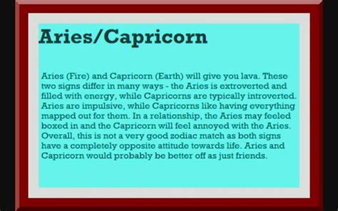 Aries Man And Capricorn Woman Compatibility Guide Capricorn Traits