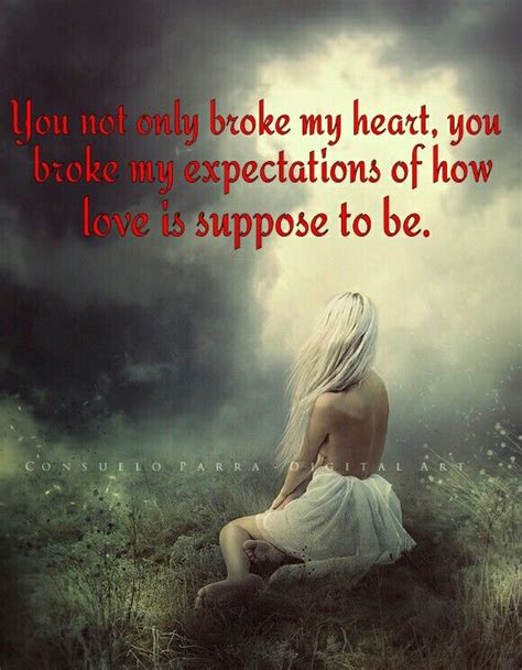 You Not Only Broke My Heart You Broke My Expectations Of How Love Is