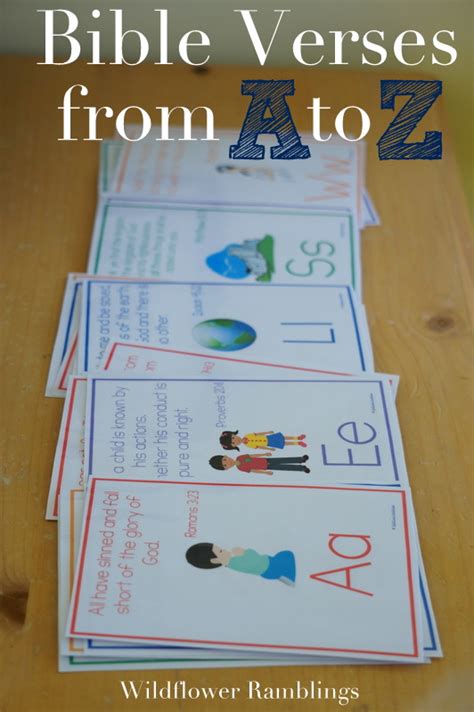 You'll find a variety of options to choose from. ABC Bible Verses for Children {free printable ...
