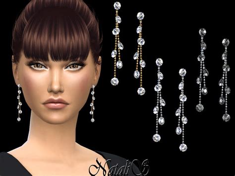 Sims 4 Cc Diamond Earrings 25 Designs Maxis Match