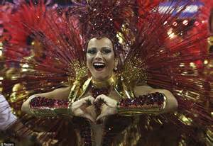 Rio Carnival In Pictures Rio Prepares For Day Two After A Night Of Bikinis Feathers And