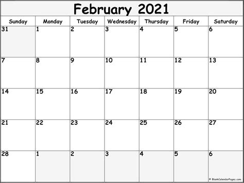 Please note that our 2021 calendar pages are for your personal use only, but you may always invite your friends to visit our website so they may browse our free we also have a 2021 two page calendar template for you! February 2021 calendar | free printable monthly calendars