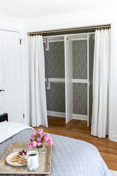 Closet Curtains Instead Of Doors Our Simple Makeover Driven By Decor
