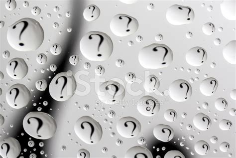 Water Drops With Question Mark Stock Photo Royalty Free Freeimages