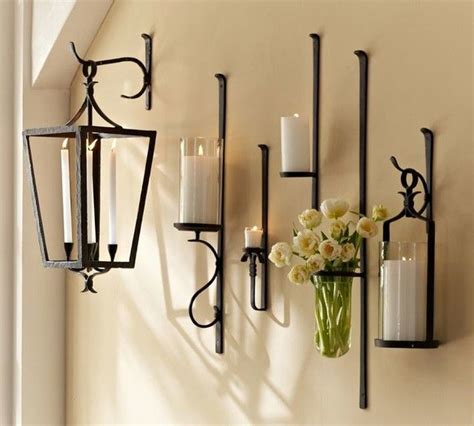 Wrought Iron Sconces Candles Elang Decor