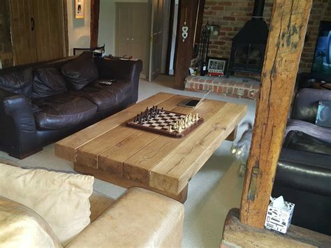 Our full selection of coffee tables include solid oak coffee tables, dark oak coffee tables, oak and metal coffee tables and oak and glass coffee tables. Extra Large Oak Coffee Table Project #334 | Abacus Tables