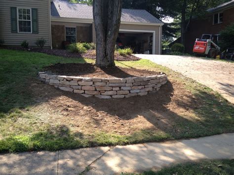 We Built The First Wall Front Yard Landscaping Design Backyard