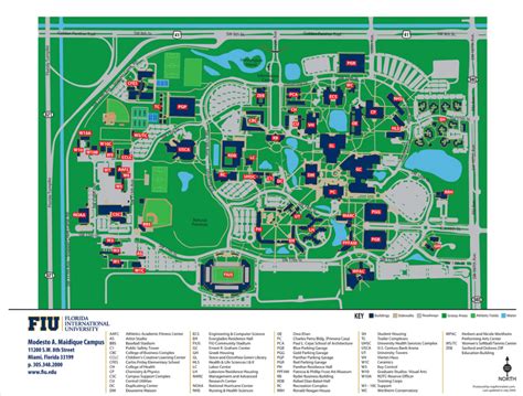 Florida International University Campus Map Map