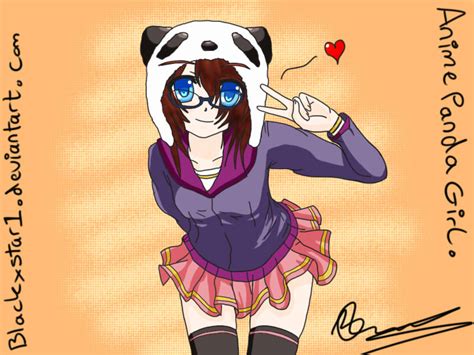 Anime Panda Girl By Blackxstar1 On Deviantart