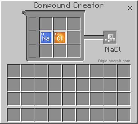 The compound creator has the ability to make more than 30 different compounds. How to make Salt (Compound) in Minecraft