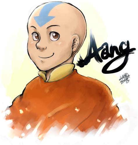 Aang First Draw By Shiyakusarutobi On Deviantart