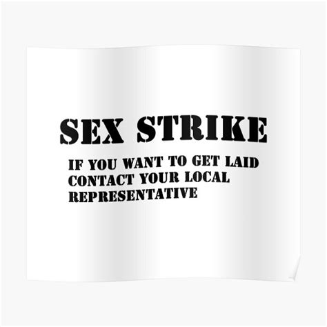 sex strike poster for sale by valentinahramov redbubble
