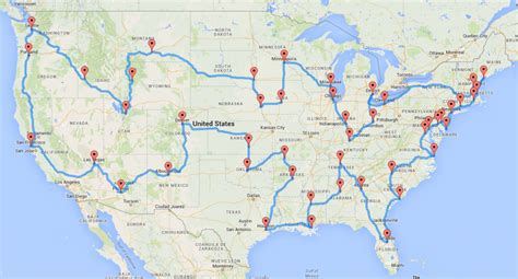 These Maps Show Optimal Road Trips Across Every State In Contiguous Us