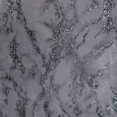 Arthouse Carrara Marble Silver Charcoal Grey Wallpaper