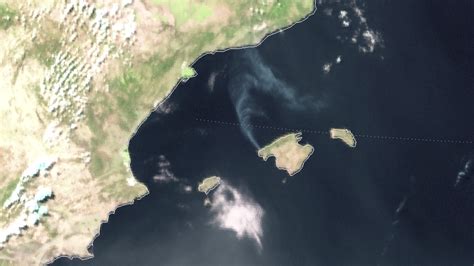 Smoke Plume Mallorca Fires Seen By Meteosat 10 Eumetsat