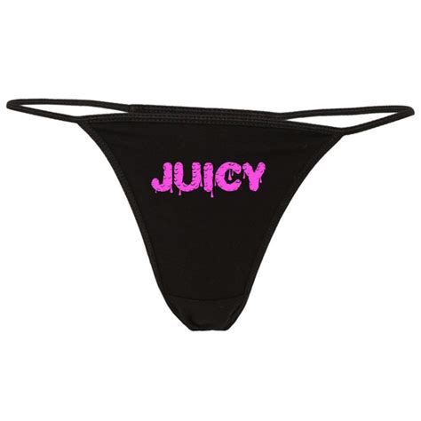Juicy Thong Panties Wet Pussy Knickers Juicy Pussy G String Etsy