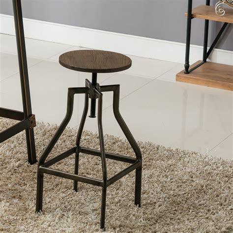 Stool, kneeling chair, ergonomic chair, sit stand chair French Industrial Farmhouse Adjustable Height Swivel ...