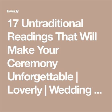 17 Untraditional Readings That Will Make Your Ceremony Unforgettable