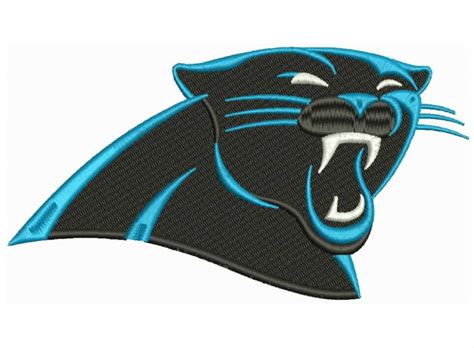Carolina Panthers Logo Machine Embroidery Designs 4 Sizes Instant