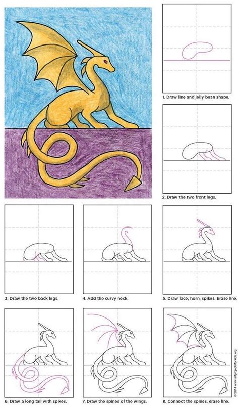 How To Draw A Dragon Step By Step Diy Tutorial Cute Drawing Ideas