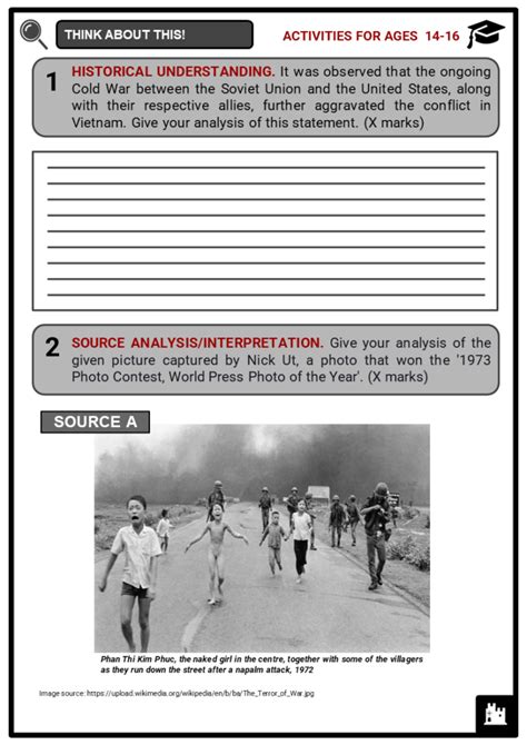 The Vietnam War Facts Worksheets Factors Key Events And Aftermath