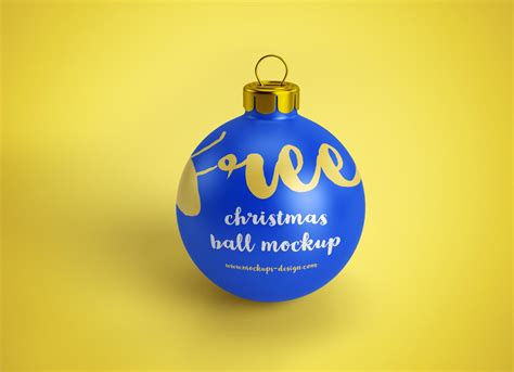 christmas ball bauble ornament mockup psd files good mockups