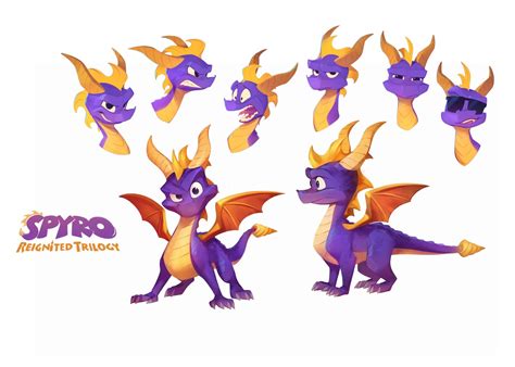 Artstation Spyro Reignited Launch Nicholas Kole Spyro The Dragon