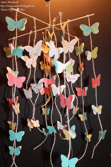 Marias Paper Craft Place Butterfly Mobile