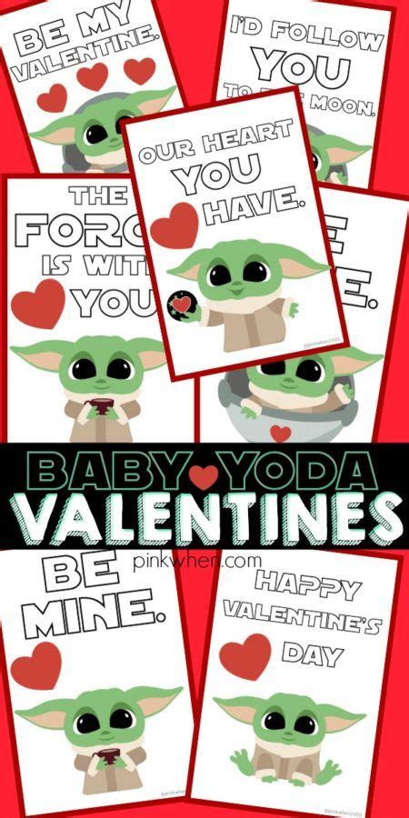 Baby Yoda Valentine Printables In 2020 Valentines