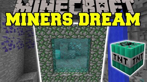 Minecraft Miners Dream Dimension With Tons Of Ores Items And More Mod Showcase Youtube
