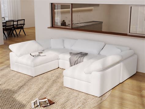 Buy Cloud U Shaped 5 Seater Sofa Hybreeze Furniture