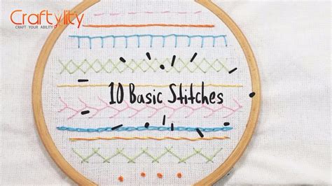 Diy Hand Embroidery Stitches Tutorial For Beginners Learn 10 Simple