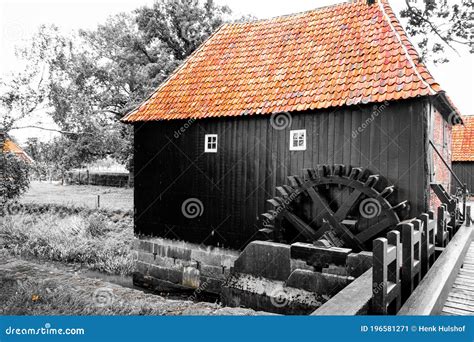 Old Water Mill For Grinding Grain Stock Image Image Of Roof