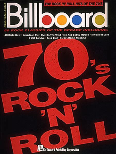 Billboard Top Rock N Roll Hits Of The 70s Sheet Music