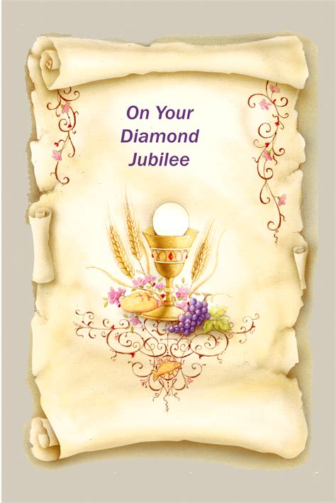 Diamond Jubilee Religious Cards Di7 Pack Of 12 2 Designs