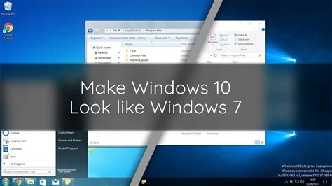 How To Make Windows 10 Look Like Windows 7 Benisnous